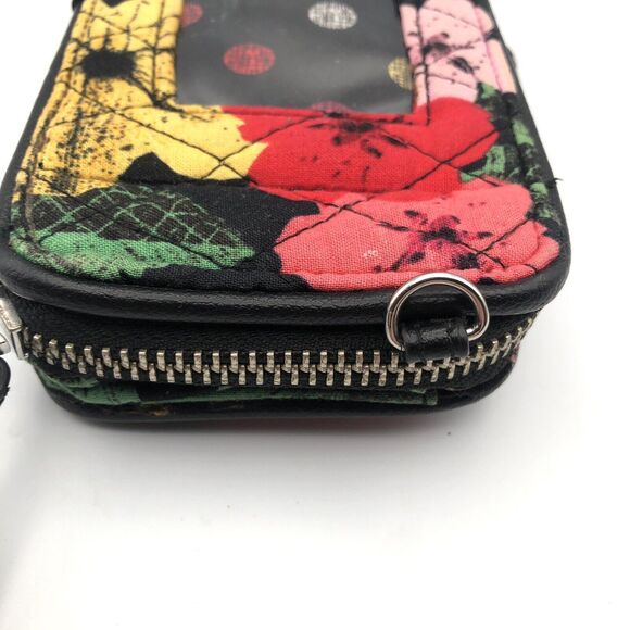Vera Bradley Hibiscus Floral Smartphone Wristlet Wallet For iPhone ID Window - Picture 8 of 9